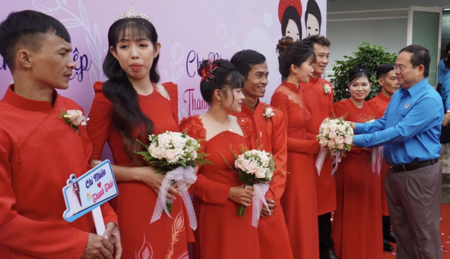 Hình ảnh về một đám cưới đặc biệt.