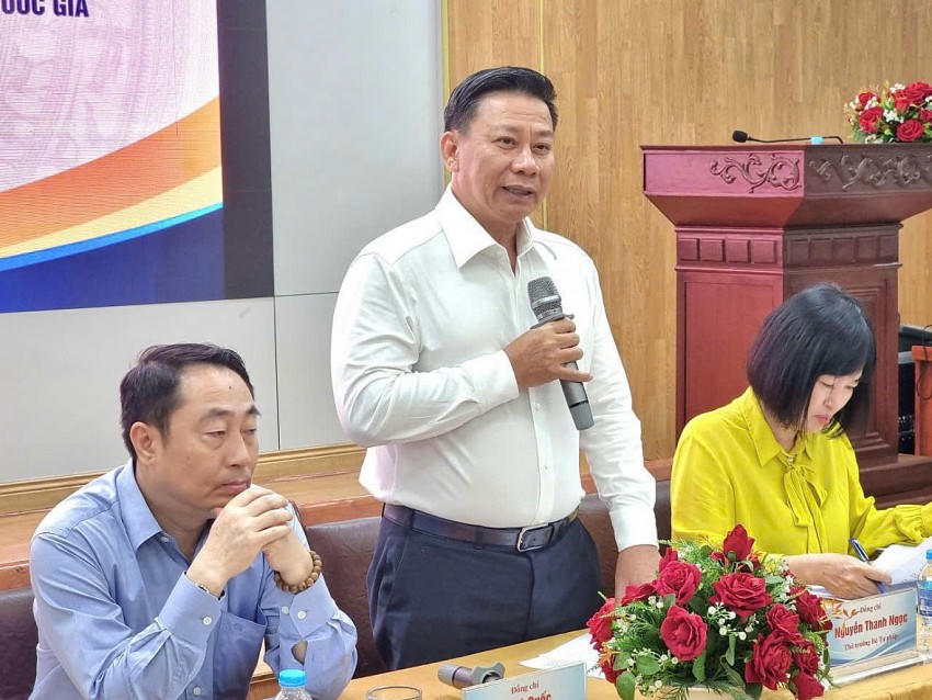 Thứ trưởng Nguyễn Thanh Ngọc phát biểu tại toạ đàm.