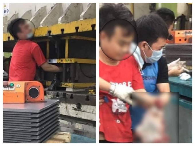 Công nhân bị tai nạn lao động xảy ra tại Công ty TNHH SeoJin Việt Nam.