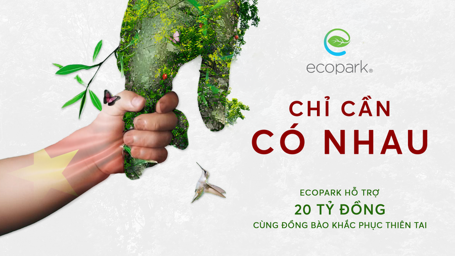 Nhà sáng lập Ecopark ủng hộ 20 tỷ đồng chung tay cùng đồng bào vượt qua bão lũ.