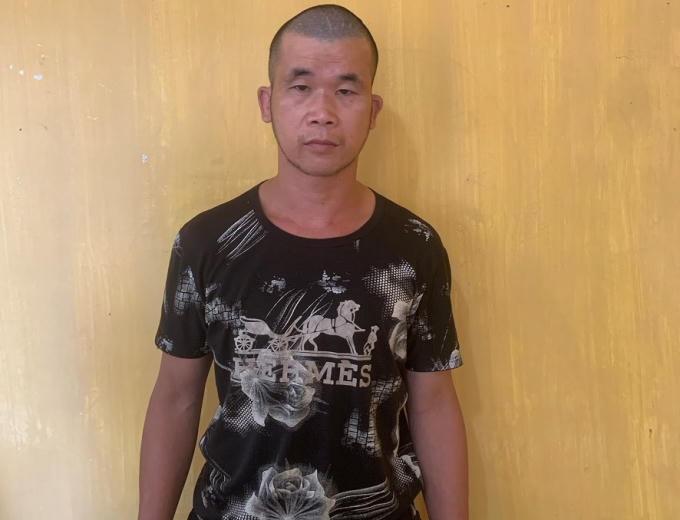 Đối tượng bị bắt giữ.