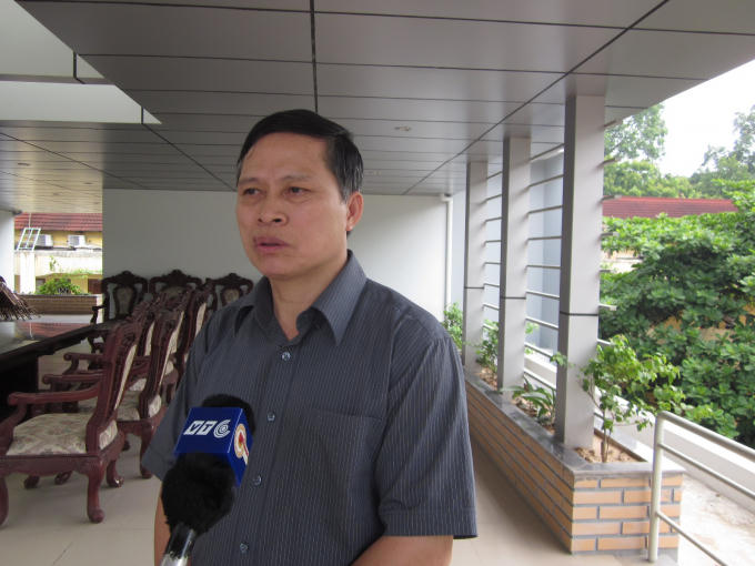 Trung tướng Trần Văn Độ, trong một lần trả lời báo chí (Ảnh Lương Liễu).