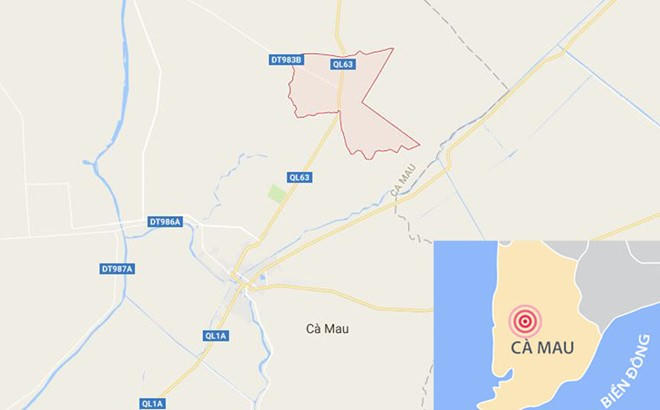 Vụ việc xảy ra ở xã Tân Lộc, huyện Thới Bình (Cà Mau). Ảnh: Google Maps.