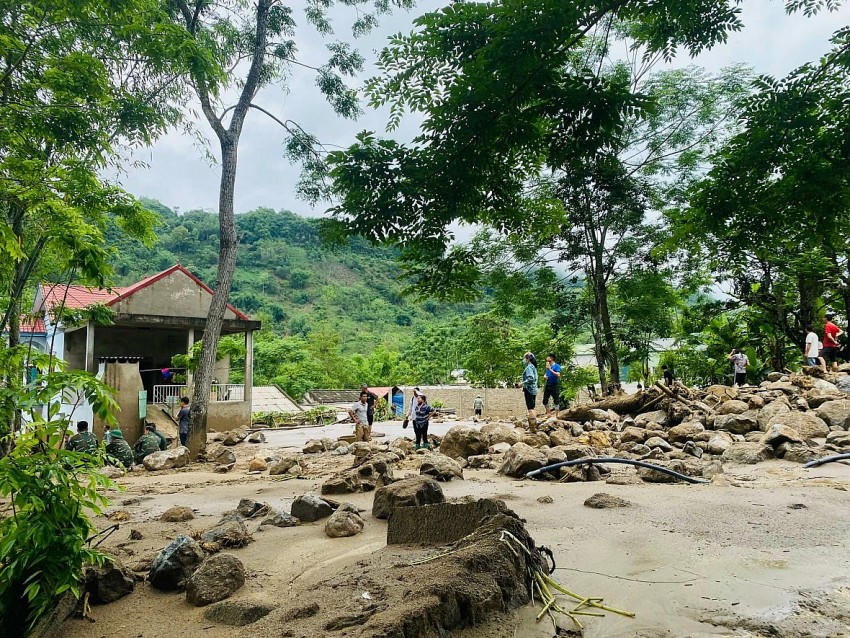 Quang cảnh tan hoang tại thôn Tẩn Lượt, xã Đồng Phúc, huyện Ba Bể. (Ảnh:GĐXH).