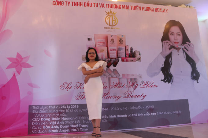 Bà Đặng Thiên Hương, Tổng giám đốc Công ty TNHH Đầu Tư và Thương Mại Thiên Hương.