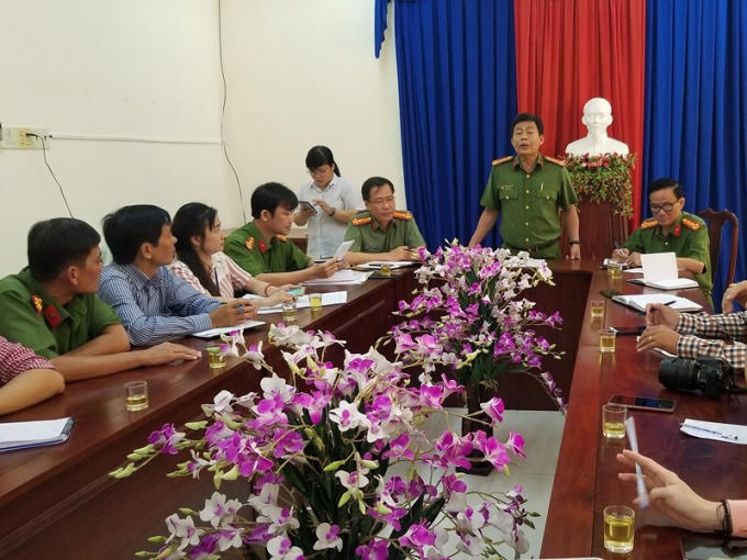 Công an Cà Mau thông tin hôm nay,  8-1-2019 - Ảnh CHÍ HẠO.
