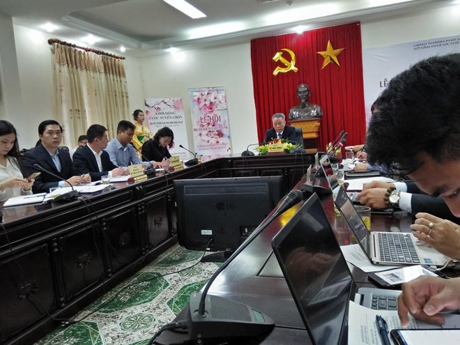 Ban tổ chức c&ocirc;ng bố lễ hội hoa anh đ&agrave;o năm 2019.