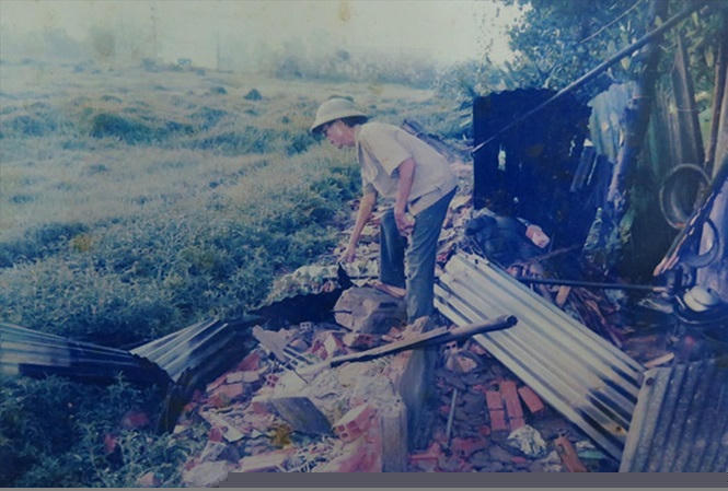 Trang trại của ông Nguyễn Xuân Ngữ sau khi bị cưỡng chế ảnh: Huy Thịnh chụp lại.