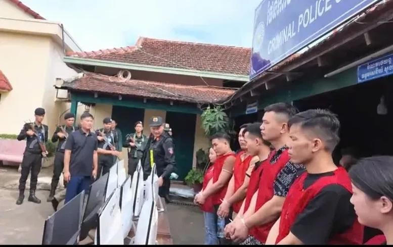 Một số đối tượng bị bắt trong chuyên án.