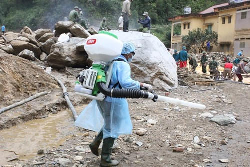 Triển khai công tác y tế ứng phó mưa, lũ quét, sạt lở đất và khắc phục hậu quả mưa lũ tại các tỉnh miền núi phía Bắc.