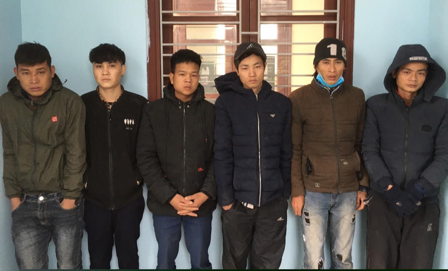 Các đối tượng tại cơ quan công an