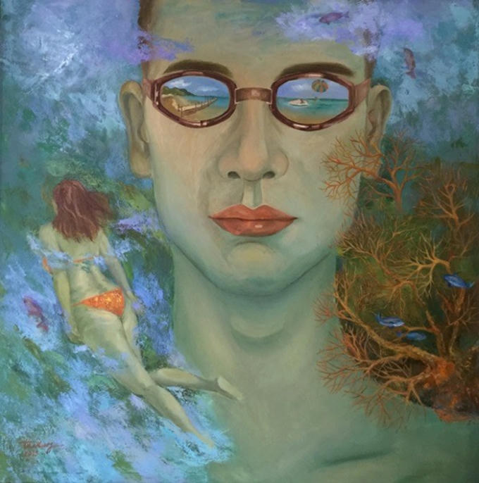 Họa sỹ Tào Hương tiếp tục khai thác vẻ đẹp hiện hữu của thiên nhiên và con người giữa đời thường. Ảnh: BTC