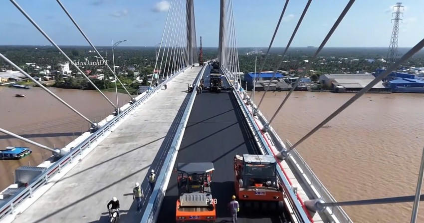 Dự án cầu Rạch Miễu 2 với tổng mức đầu tư hơn 6.810 tỷ đồng. Ảnh: DanhĐT