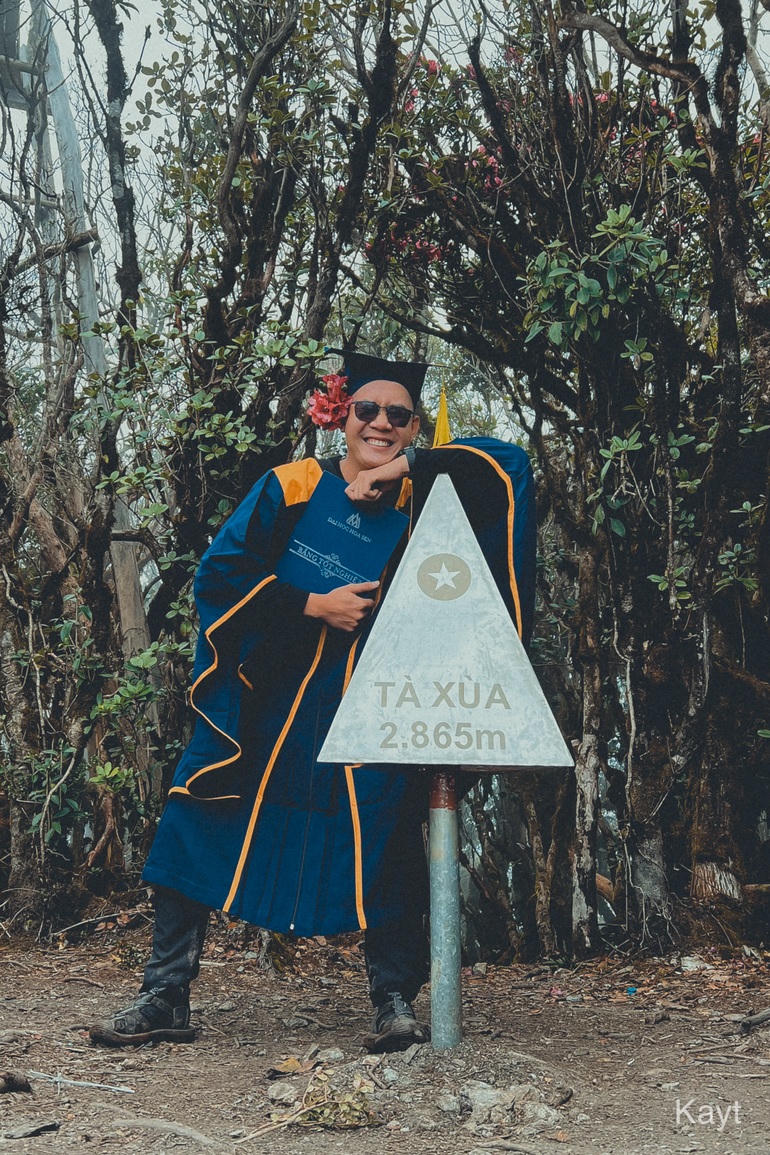 Tuấn Khanh tại đỉnh Tà Xùa (Ảnh: Tuấn Khanh).
