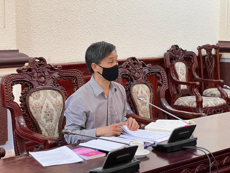 Thứ trưởng Nguyễn Khánh Ngọc phát biểu kết luận buổi làm việc.
