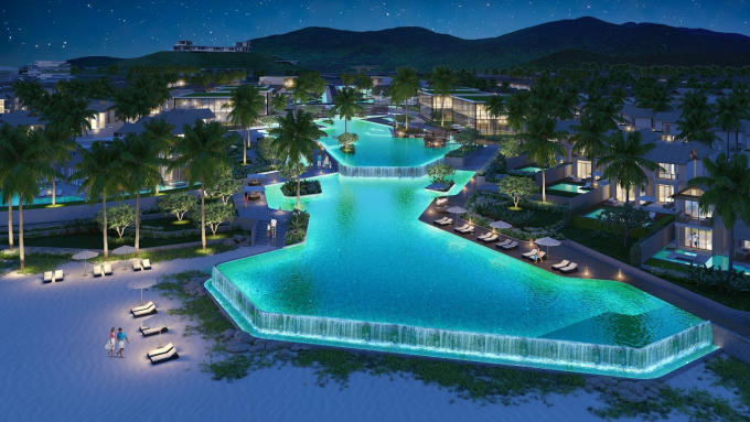 Bể bơi tại Sun Premier Village Kem Beach Resort.