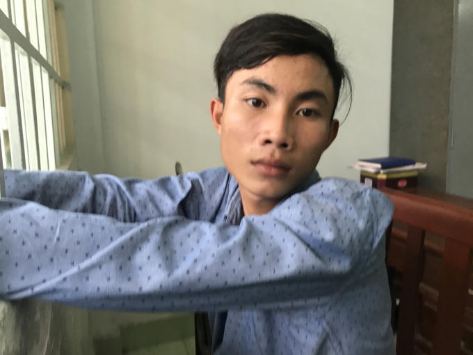 Dương Thanh Hồ tại cơ quan công an.