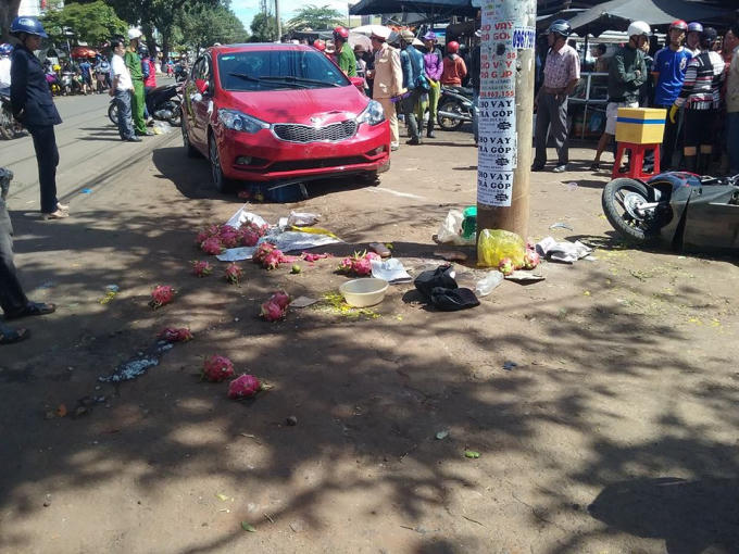Hiện trường vụ tai nạn. Ảnh: FB Nguyễn Thanh Bình