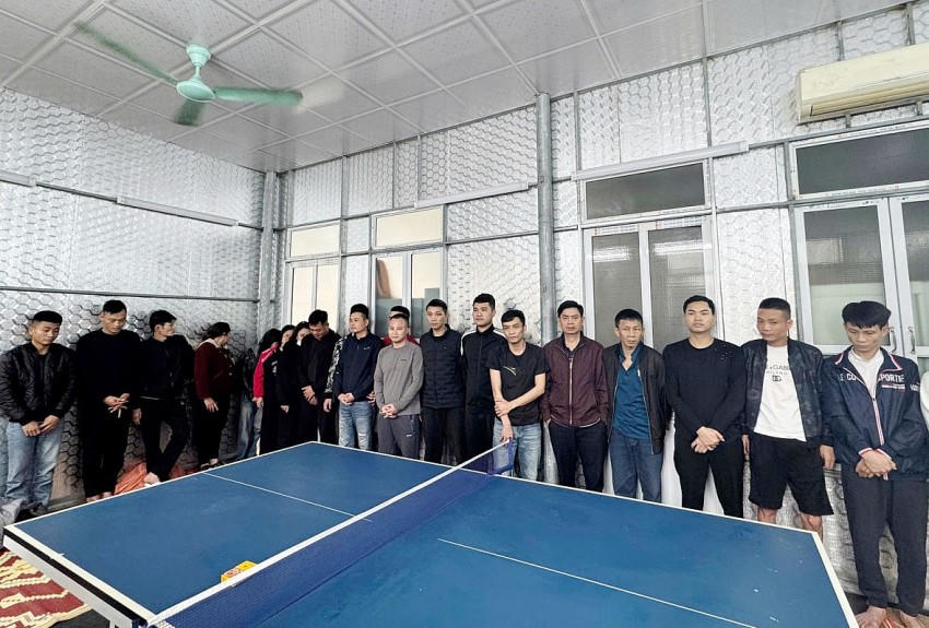 Các đối tượng bị bắt giữ.