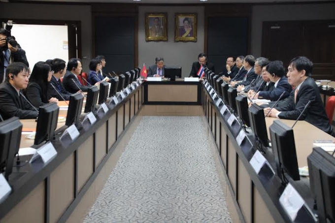 Bộ trưởng Hà Hùng Cường làm việc tại Văn phòng Tổng chưởng lý Thái Lan.