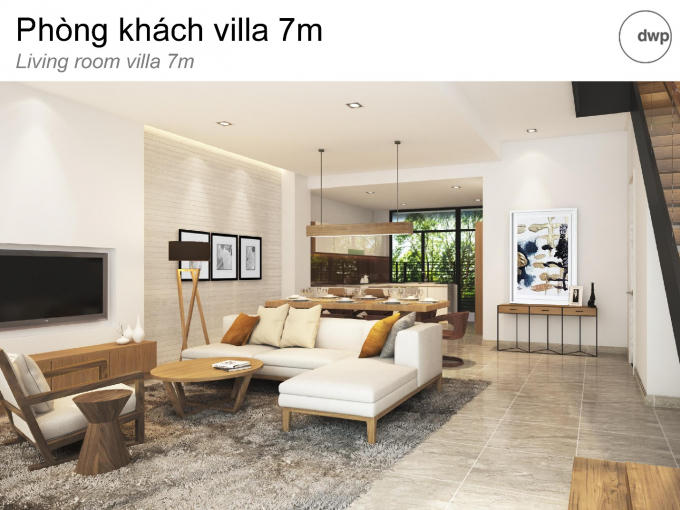 Phối cảnh phòng khác nhà mẫu block L & M phân khu Center Park.