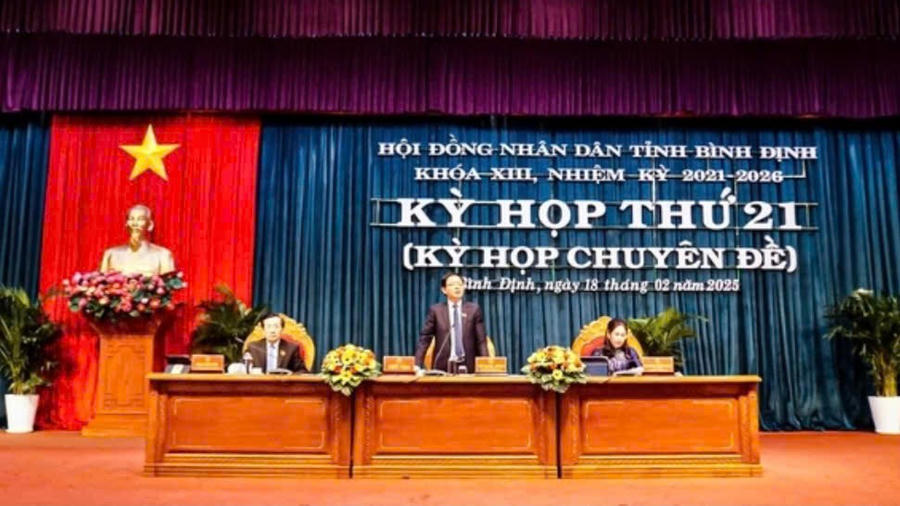 Ông Hồ Quốc Dũng, Bí thư Tỉnh ủy Bình Định cho biết, vào chiều 20.2 sẽ công bố tất cả các quyết định về công tác cán bộ của tỉnh. Ảnh: Hải Phong