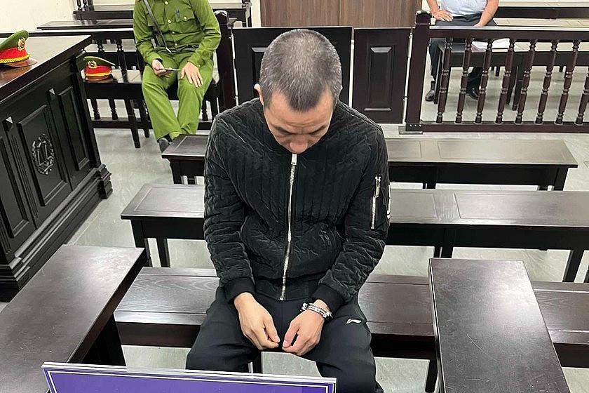 Bị cáo tại toà.
