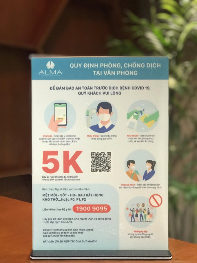 Khẩu hiệu 5K được tuyên truyền trong trong nội bộ ALMA