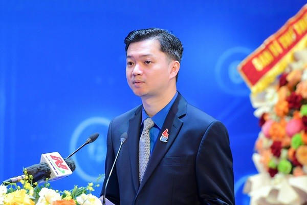 Anh Nguyễn Minh Triết, Bí thư Thường trực Ban Chấp hành Trung ương Đoàn Thanh niên Cộng sản Hồ Chí Minh, Chủ tịch Trung ương Hội Sinh viên Việt Nam phát biểu tại đại hội.