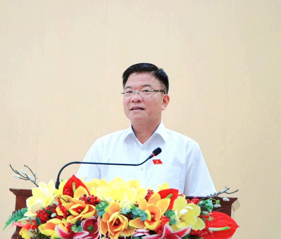 Phó Thủ tướng Lê Thành Long phát biểu tại hội nghị (Ảnh: Khánh Thùy)