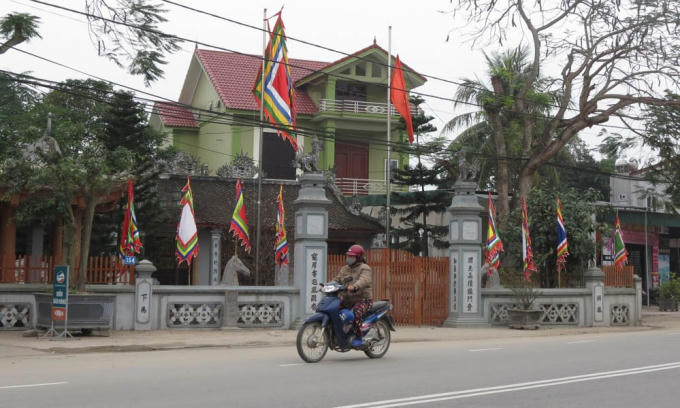 Căn nhà thờ họ Đặng có lịch sử hình thành lâu đời, được công nhận là di tích văn hóa cấp tỉnh.