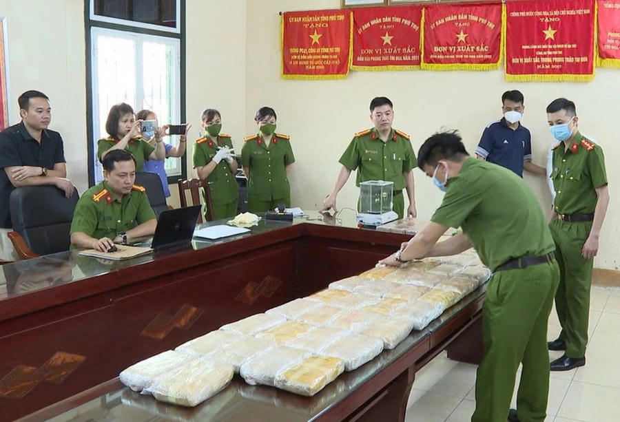 Số lượng ma túy bị cơ quan công an thu giữ.