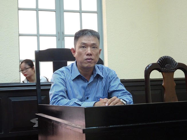 Họa sĩ Lê Linh tại phiên tòa ngày 28.12