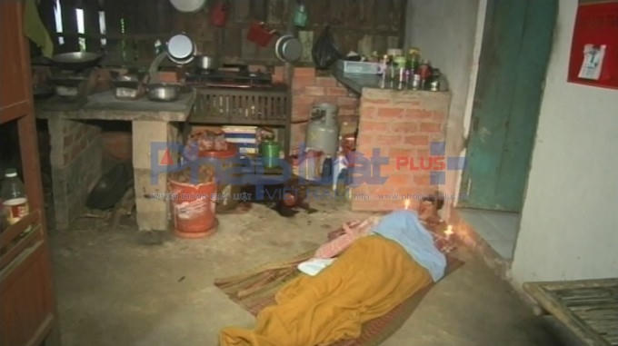 Hiện trường vụ việc tại nhà bà Vây.