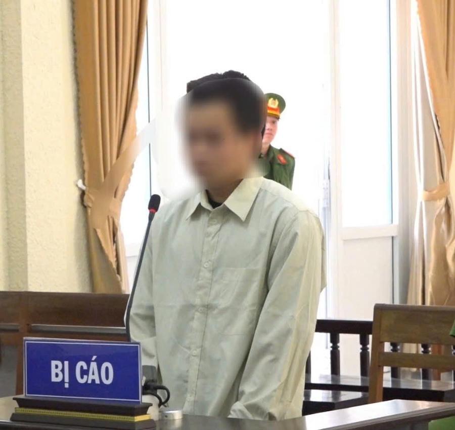 Bị cáo Lê Kim Bảo tại phiên tòa xét xử. Ảnh: Báo Lâm Đồng