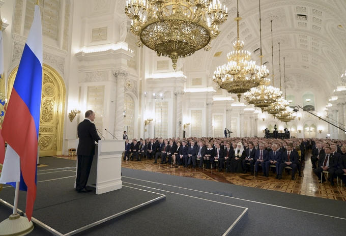 Toàn cảnh Thông điệp liên bang của Tổng thống Putin (Ảnh Ria Novosti)