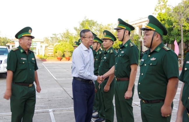 Đồn Biên phòng cửa khẩu quốc tế Vĩnh Xương đón tiếp đoàn công tác