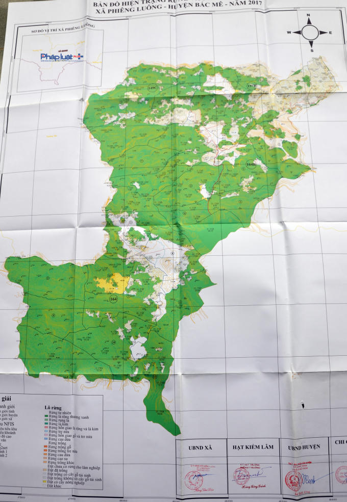 Phiêng Luông có mật độ che phủ rừng lớn.