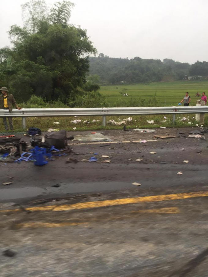 Hiện trường vụ tai nạn (Ảnh: Otofun).