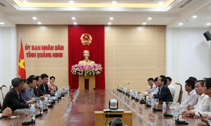 Lãnh đạo tỉnh tiếp và làm việc với Tập đoàn JDC (Hàn Quốc) và Công ty Đầu tư Quốc tế Vân Đồn nghiên cứu, tìm hiểu đầu tư vào KKT Vân Đồn.