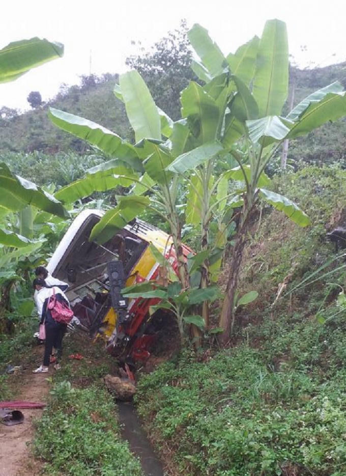 Hiện trường vụ tai nạn.