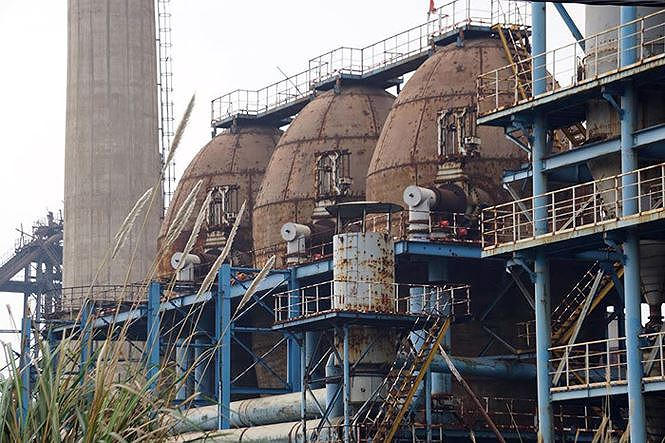 Hình ảnh nhà máy gang thép Thái Nguyên. Ảnh: Nguyễn Hoàn