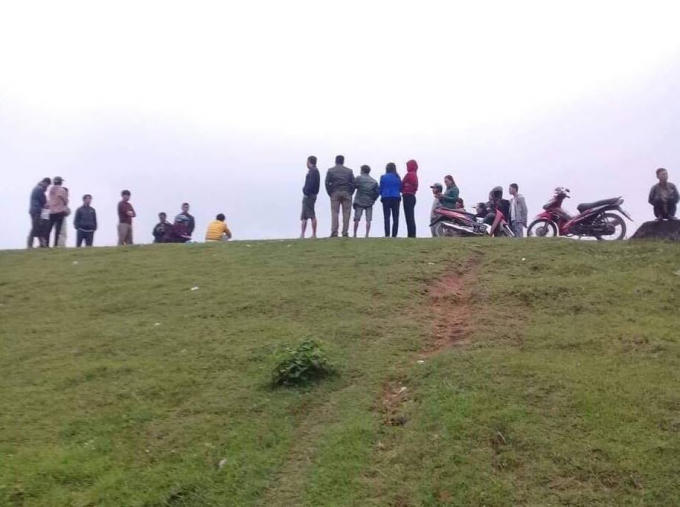 Đập nước nơi phát hiện thi thể nữ sinh.