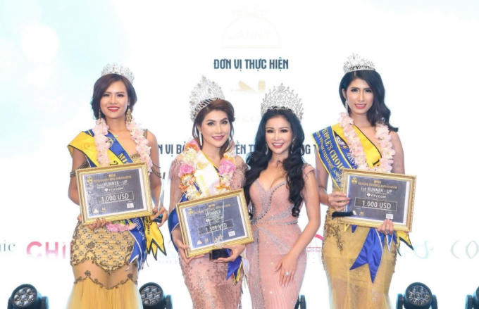 Hoa hậu Janny Thủy Trần và Top 3 chung cuộc
