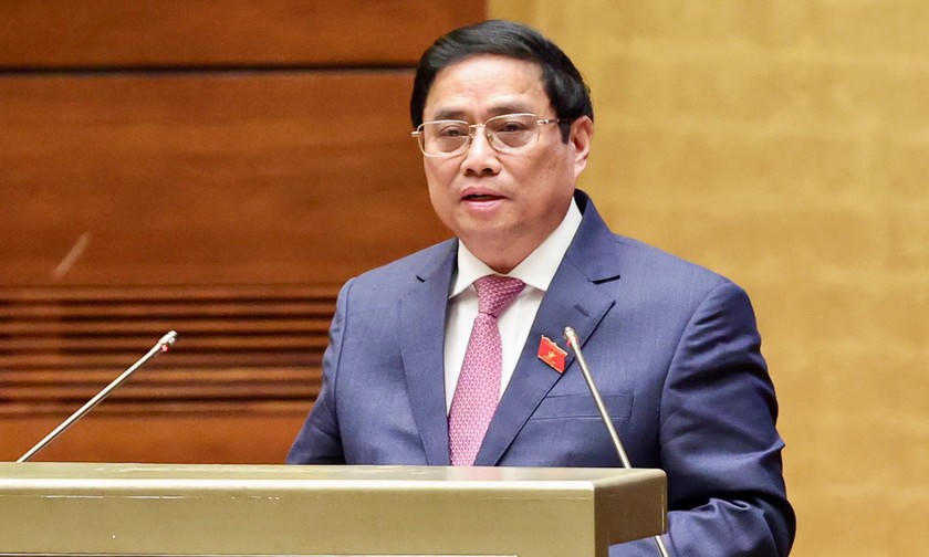Thủ tướng Chính phủ Phạm Minh Chính Báo cáo Quốc Hội về tình hình phát triển kinh tế xã hội.