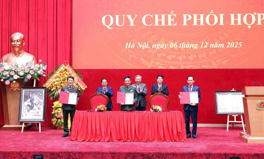 Ba bộ ký Quy chế phối hợp bao quát toàn diện các lĩnh vực hợp tác; đặc biệt hình thành cơ chế giao ban cấp Bộ trưởng hằng năm, bảo đảm đưa quan hệ phối hợp ba Bộ đạt mục tiêu cao nhất đề ra.