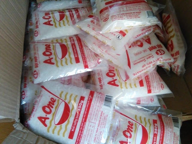 Bột ngọt nhãn hiệu A-One.