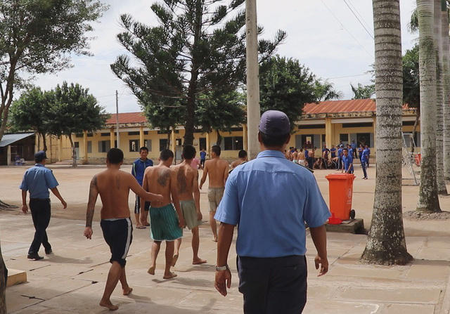 Học viên cai nghiện tại Trung tâm cai nghiện huyện Châu Thành, Tiền Giang. (Ảnh nguồn Internet)