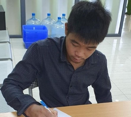 Đối tượng tại cơ quan chức năng.