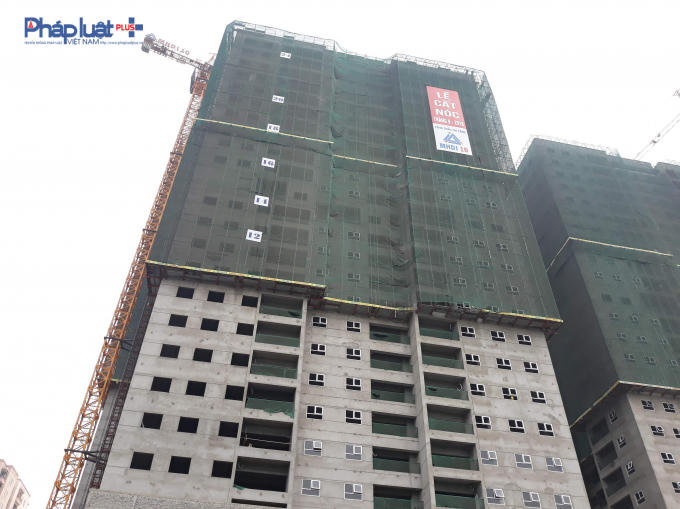 Dự án cất nóc hồi tháng 9/2018.